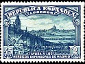 Spain 1938 Defense of Madrid 45C + 2 P Blue Edifil 757